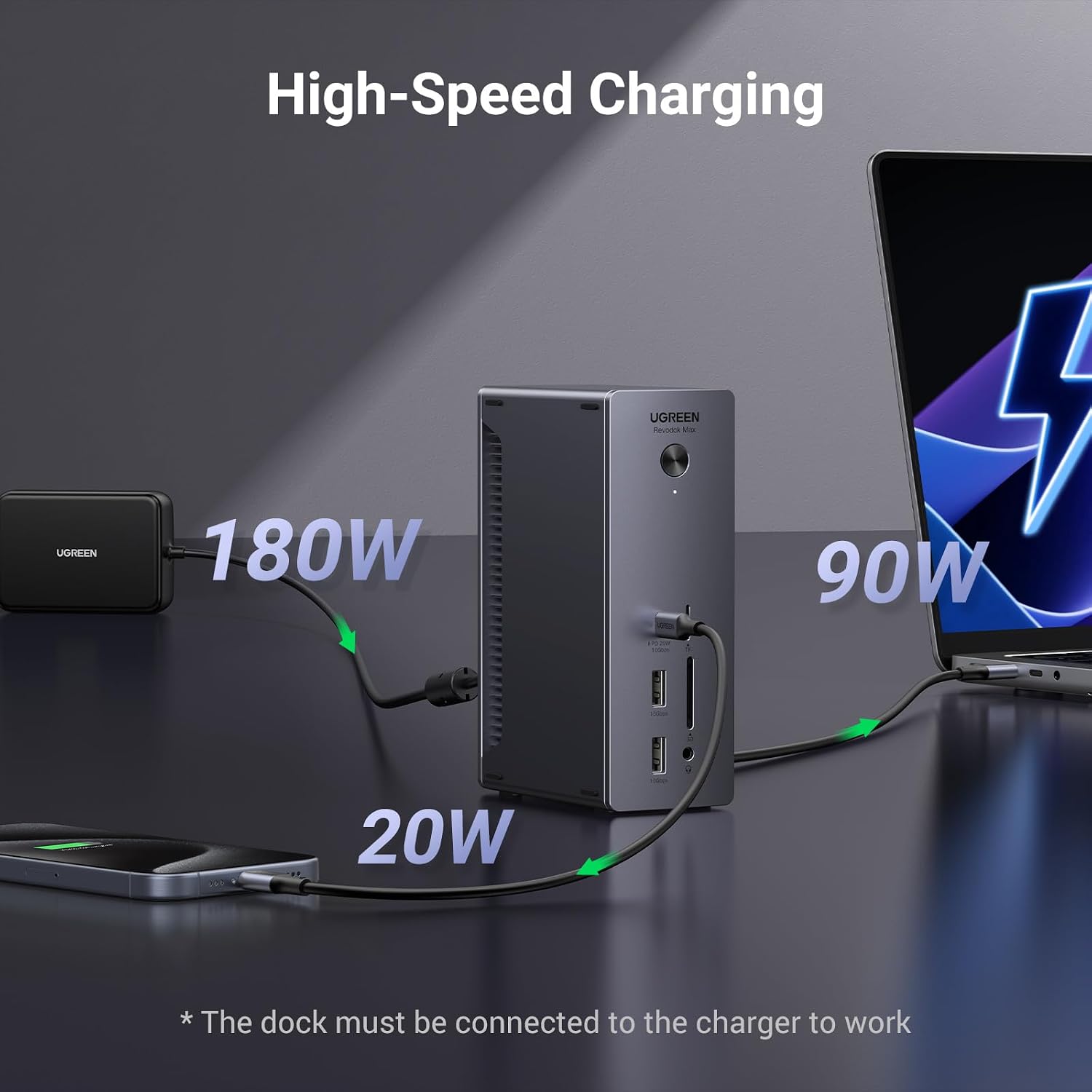 Thumbnail 4 de UGREEN Revodok Max 213 Thunderbolt 4 Dock 90W