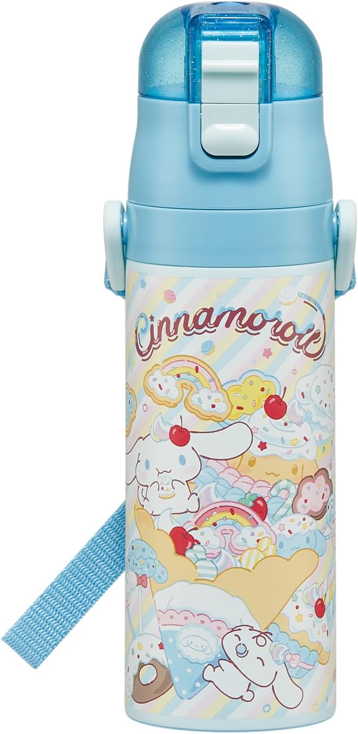 Detalle de スケーター SDC4-A シナモロール 直飲みステンレス水筒 470ml・保冷専用
