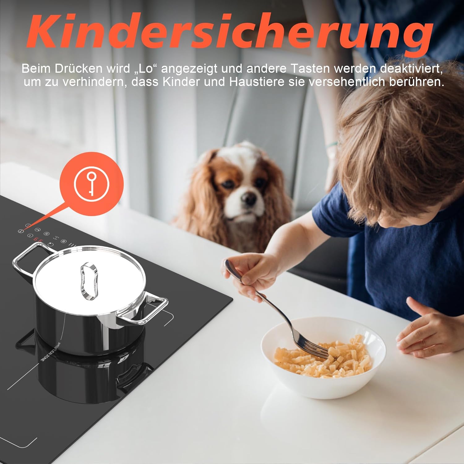 Thumbnail 6 de Kareer Karinear 60 cm Induktionskochfeld mit Flexzonen – Stecker-Modell, 3500 W