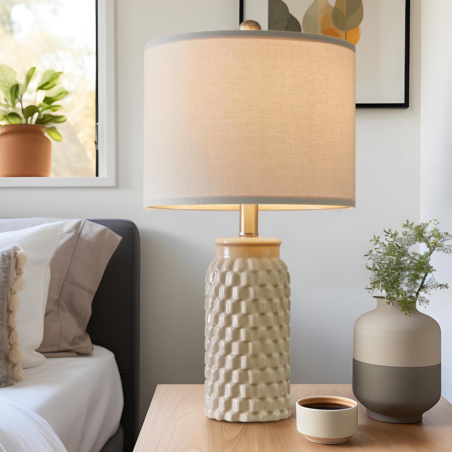 Thumbnail 2 de USumkky Ceramic Table Lamp Set, 20.5-Inch