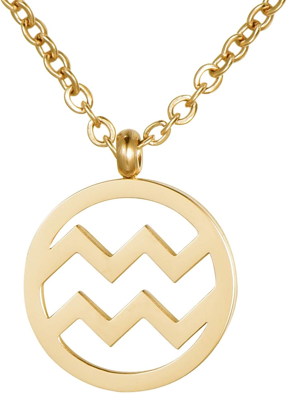 Thumbnail 6 de Collana Morella da donna in acciaio inox oro con ciondolo segno zodiacale, in sacchetto di velluto