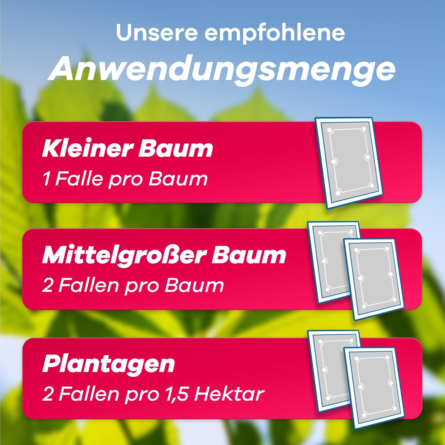 Thumbnail 2 de Gerobug Bio Kastanienminiermotte Pheromonfalle (2 Stück) – insektizidfrei, witterungsfest