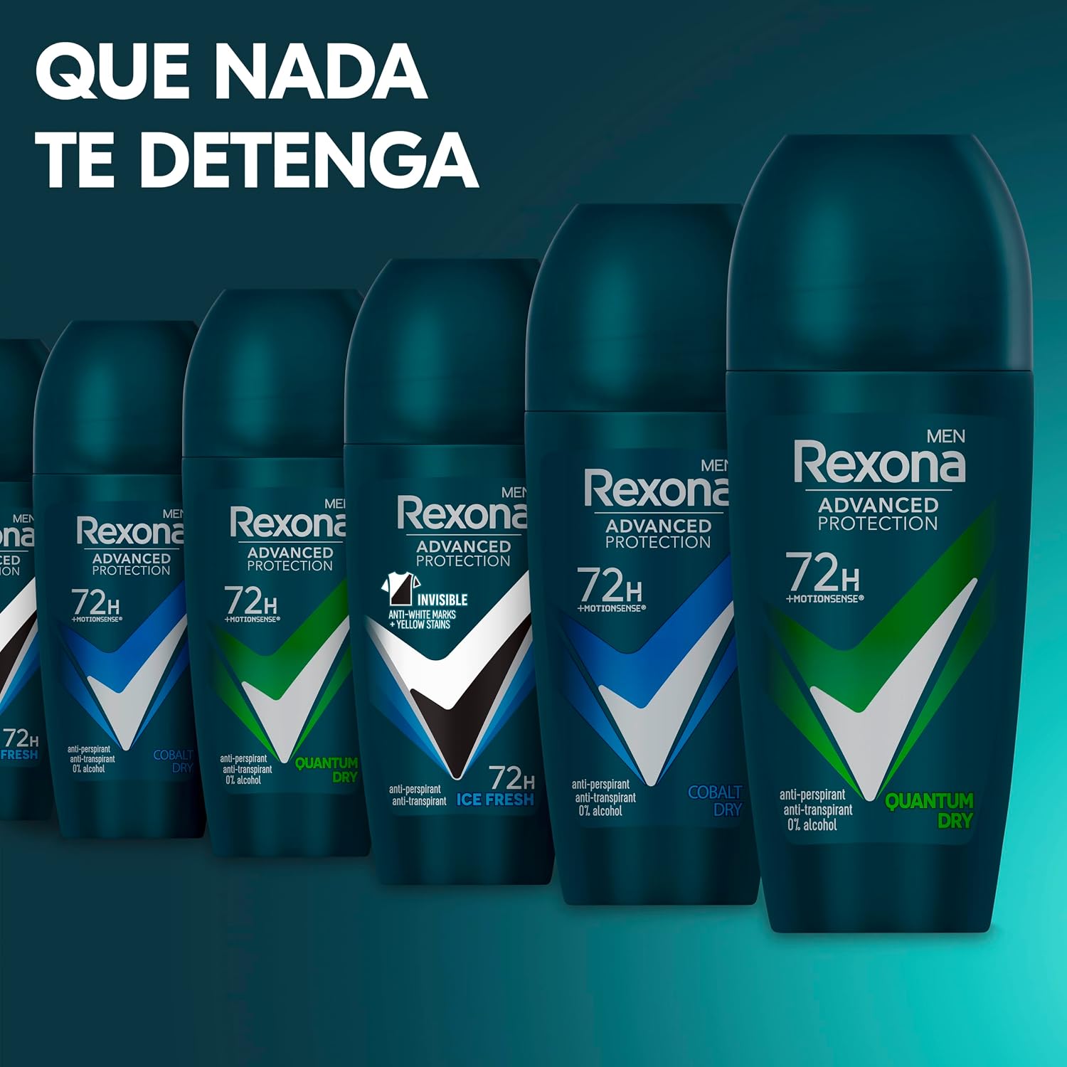 Thumbnail 5 de Rexona Advanced Protection Roll-On Hombre Quantum Dry 72h - 6 uds 🛡