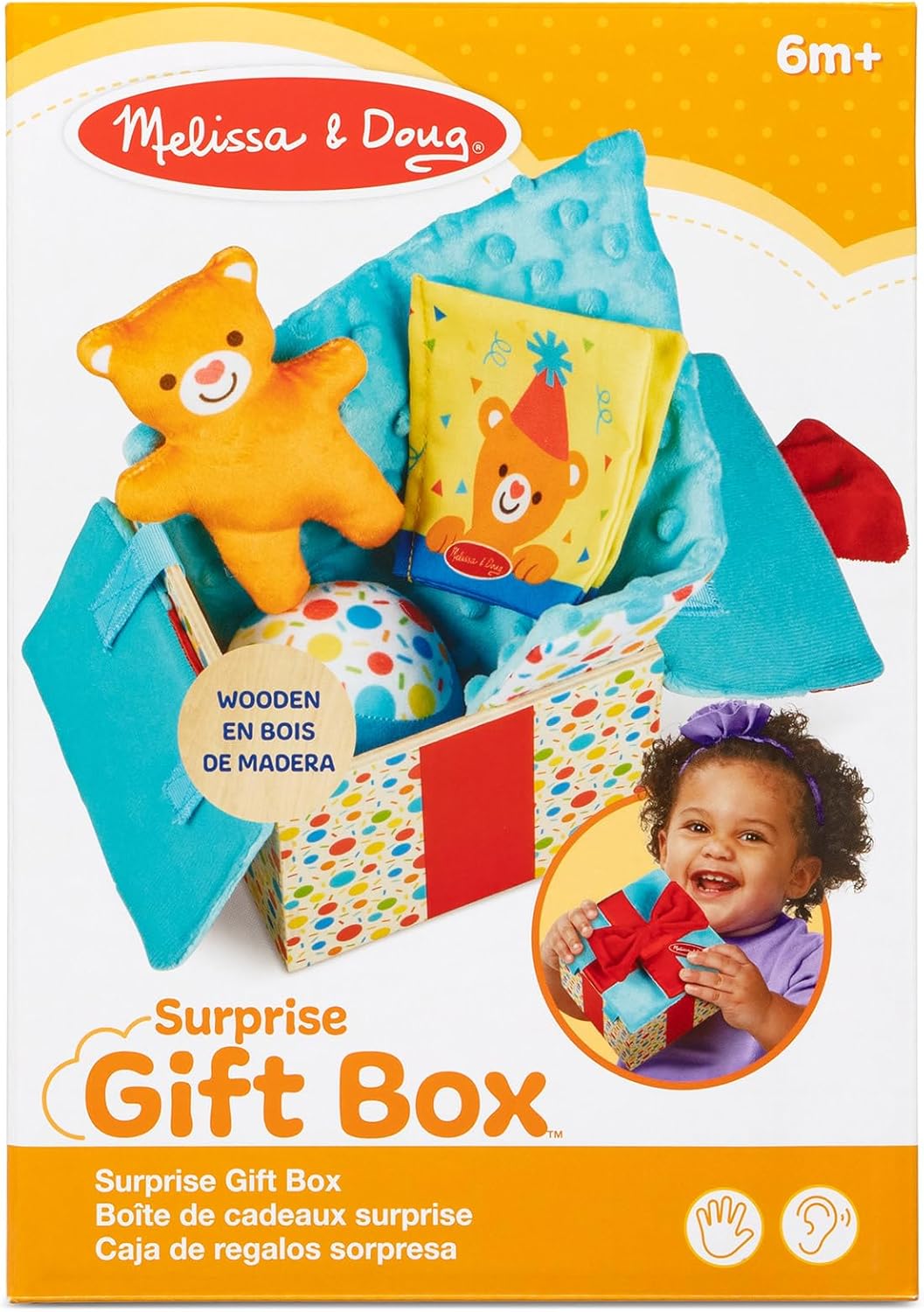 Detalle de Melissa & Doug Überraschungs-Box aus Holz Babyspielzeug