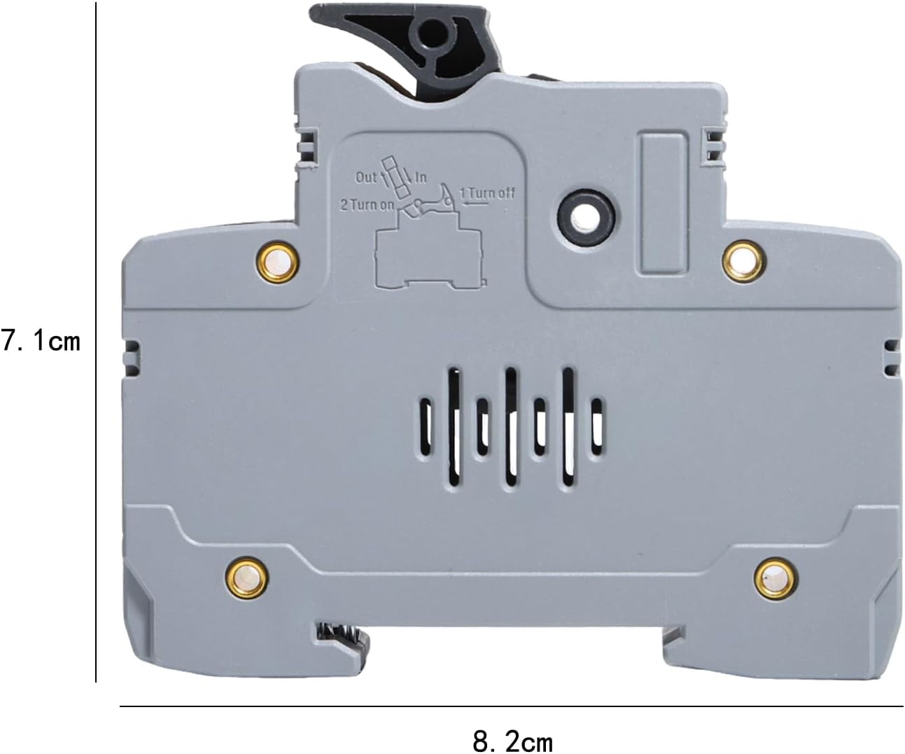 Detalle de shengbowi Solar-/Photovoltaik-Sicherungshalter PV DC1000V 32A, 5er-Sockel, DIN-Schiene, 35 mm, zylindrischer Sockel