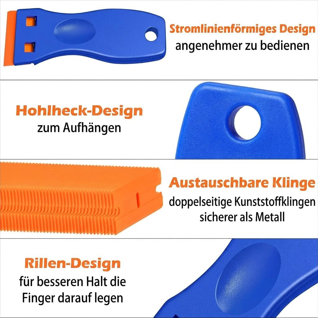 Thumbnail 3 de 2PCS Plastic Scraper Kit with 100 Blades
