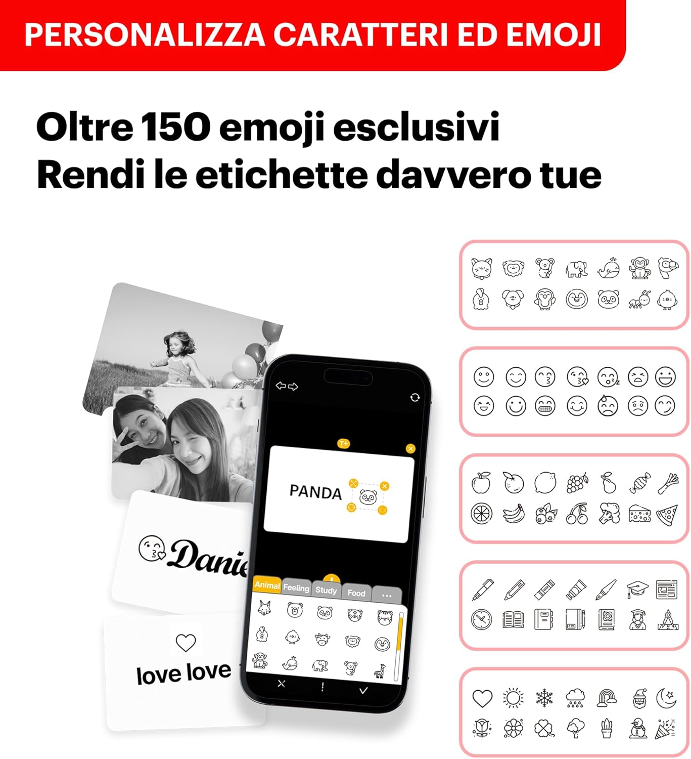 Thumbnail 5 de Kodak Cam Shot Mini 1 ERA yellow: Fotocamera istantanea con stampante per etichette, compatta e colorata