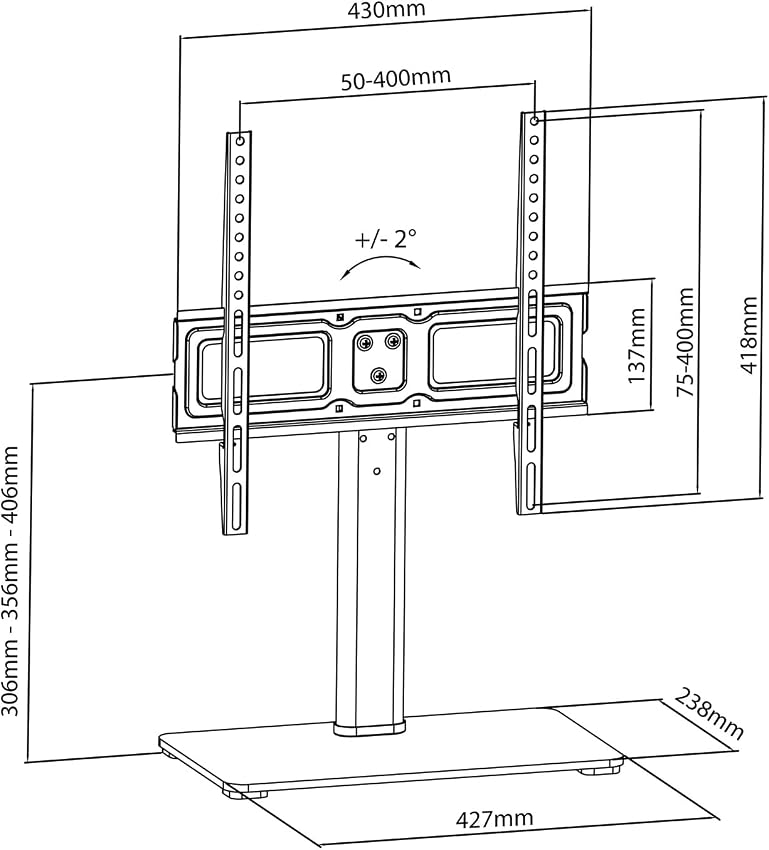 Thumbnail 5 de Maclean MC-450 soporte TV universal 32-65" máx. 40 kg