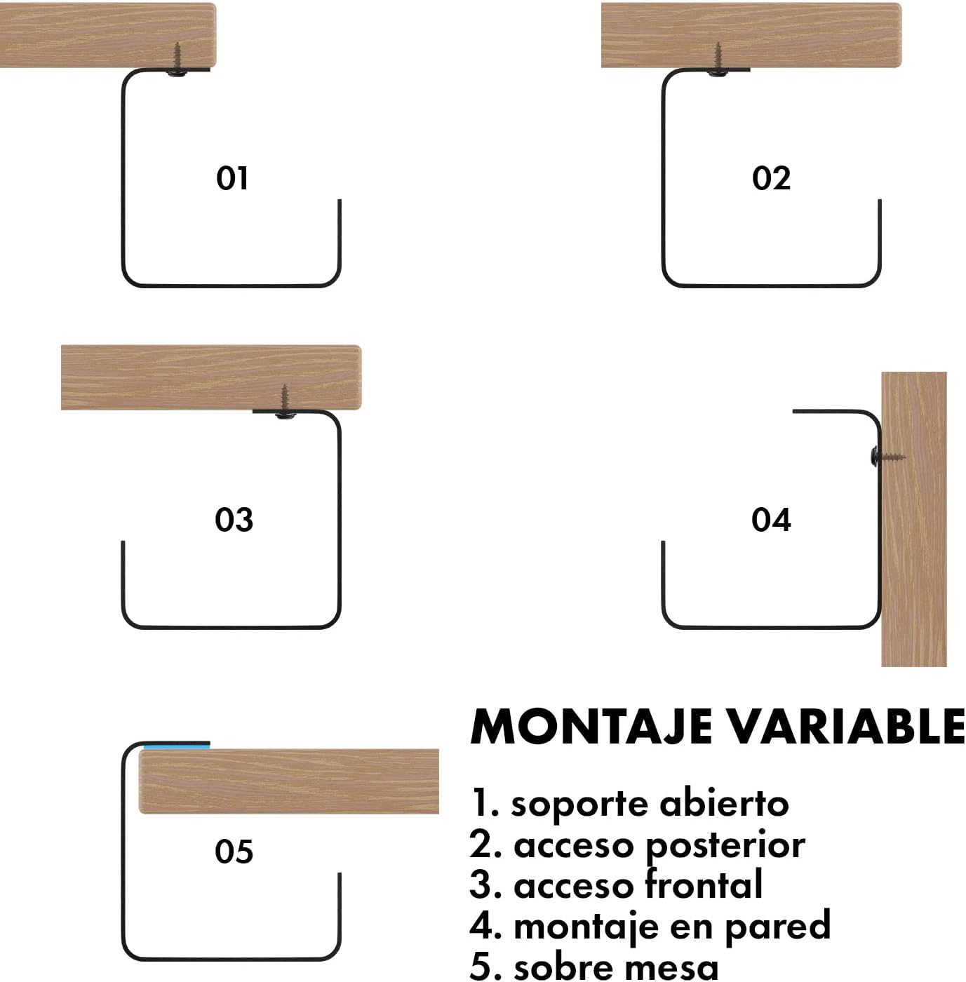 Thumbnail 5 de Scanfield Set 2 de Organizadores de Cables para Escritorio 🔌