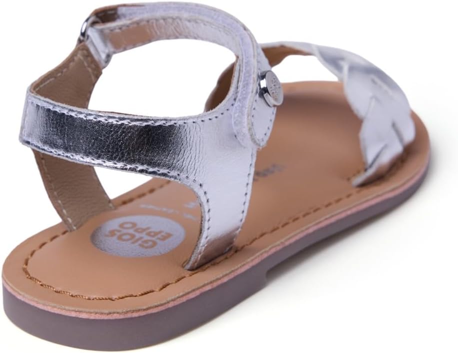Thumbnail 3 de GIOSEPPO Fille Kinshasa Sangle réglable — sandales cuir métallique tressé, enfant