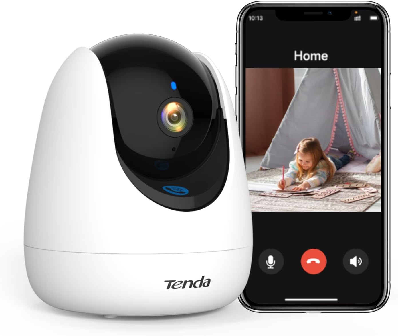 Detalle 2 de Tenda CP3 V3.0 2pack – zestaw kamer wewnętrznych Wi-Fi 3 MP, obrót 360°