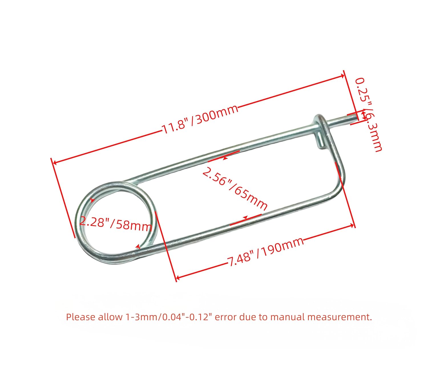 Detalle 2 de Cotter Safety Pin, 6.3 mm