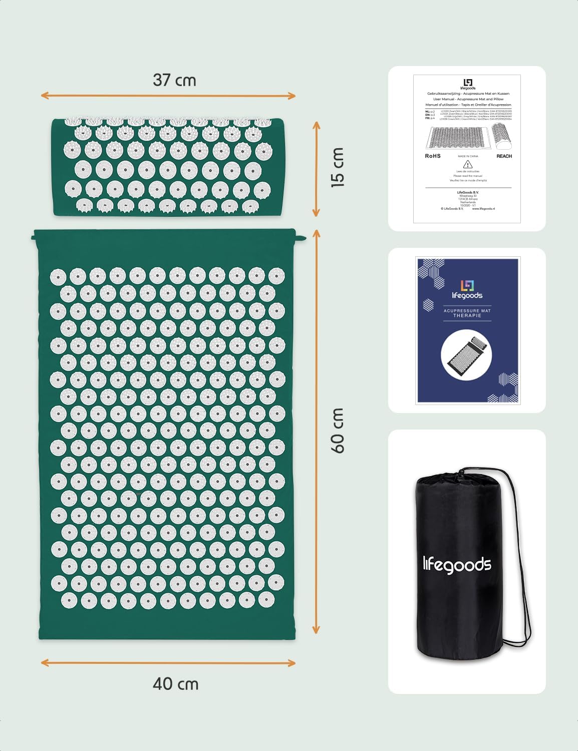 Thumbnail 6 de LifeGoods Tappetino Agopressione 8181 punti