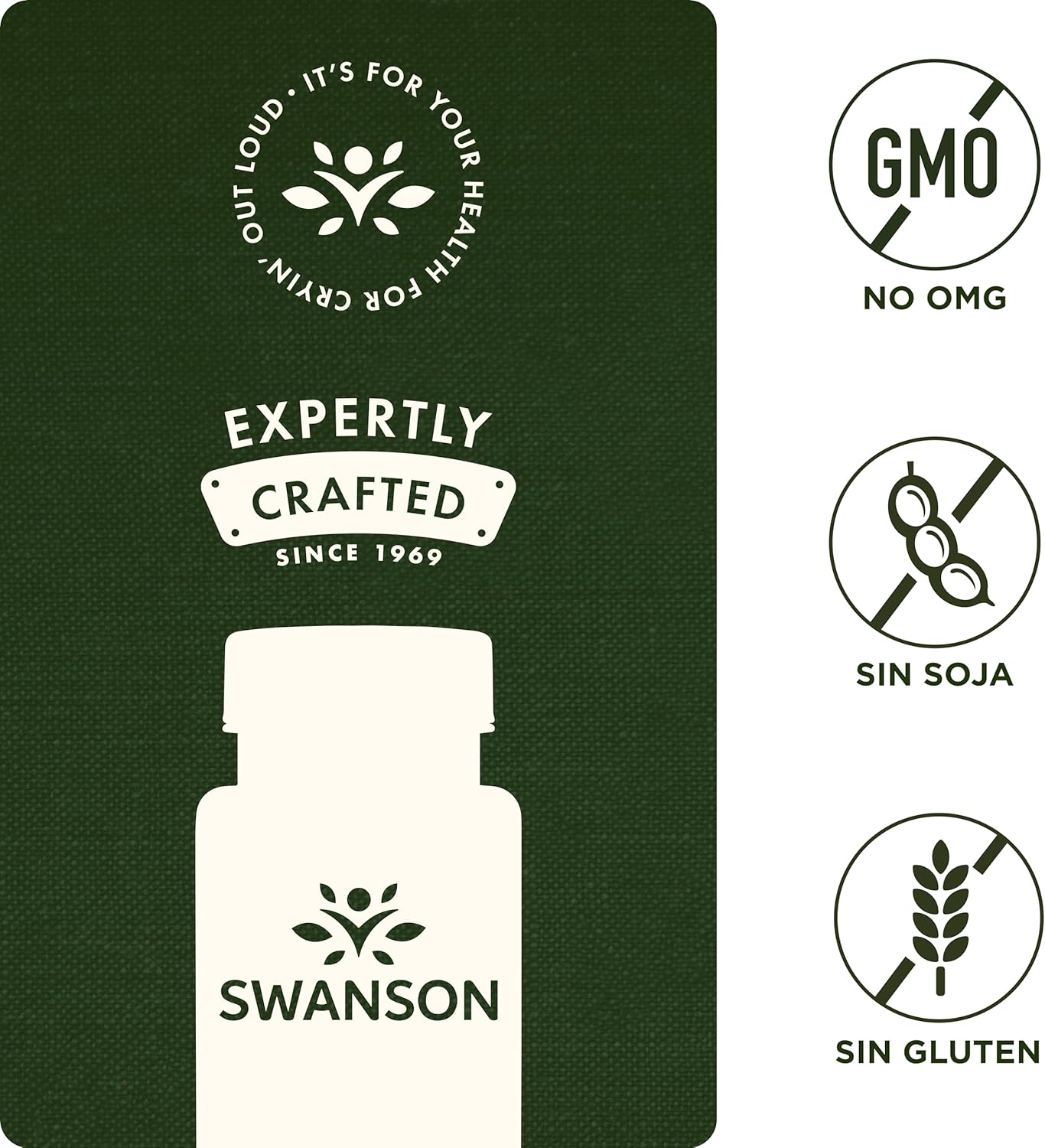Detalle 2 de Swanson Cilantro Full Spectrum 425mg 🌿, 60 Cápsulas, Sin Gluten