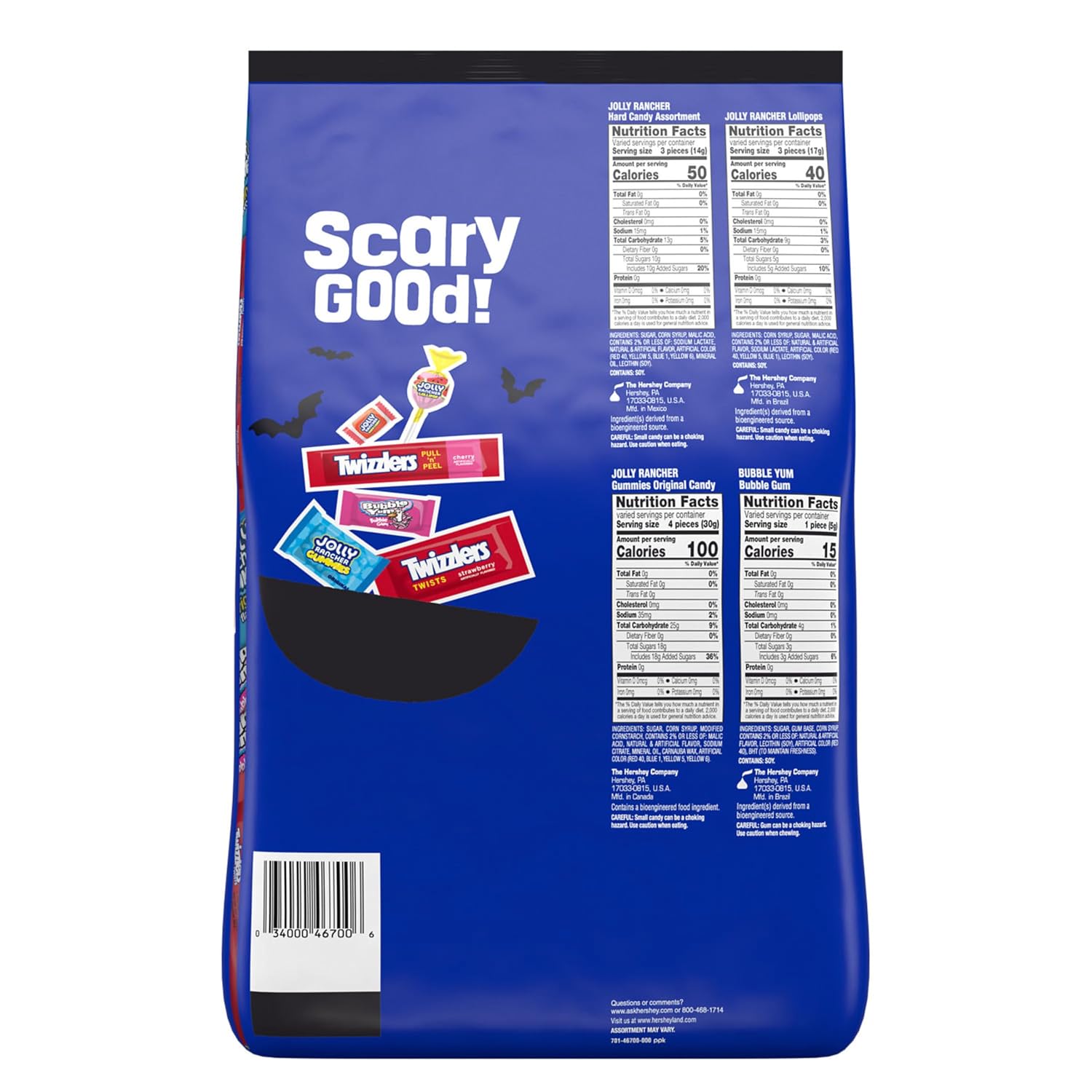 Thumbnail 1 de Hershey's 390-Count Assorted Halloween Candy Bulk Pack with Fruity Favorites