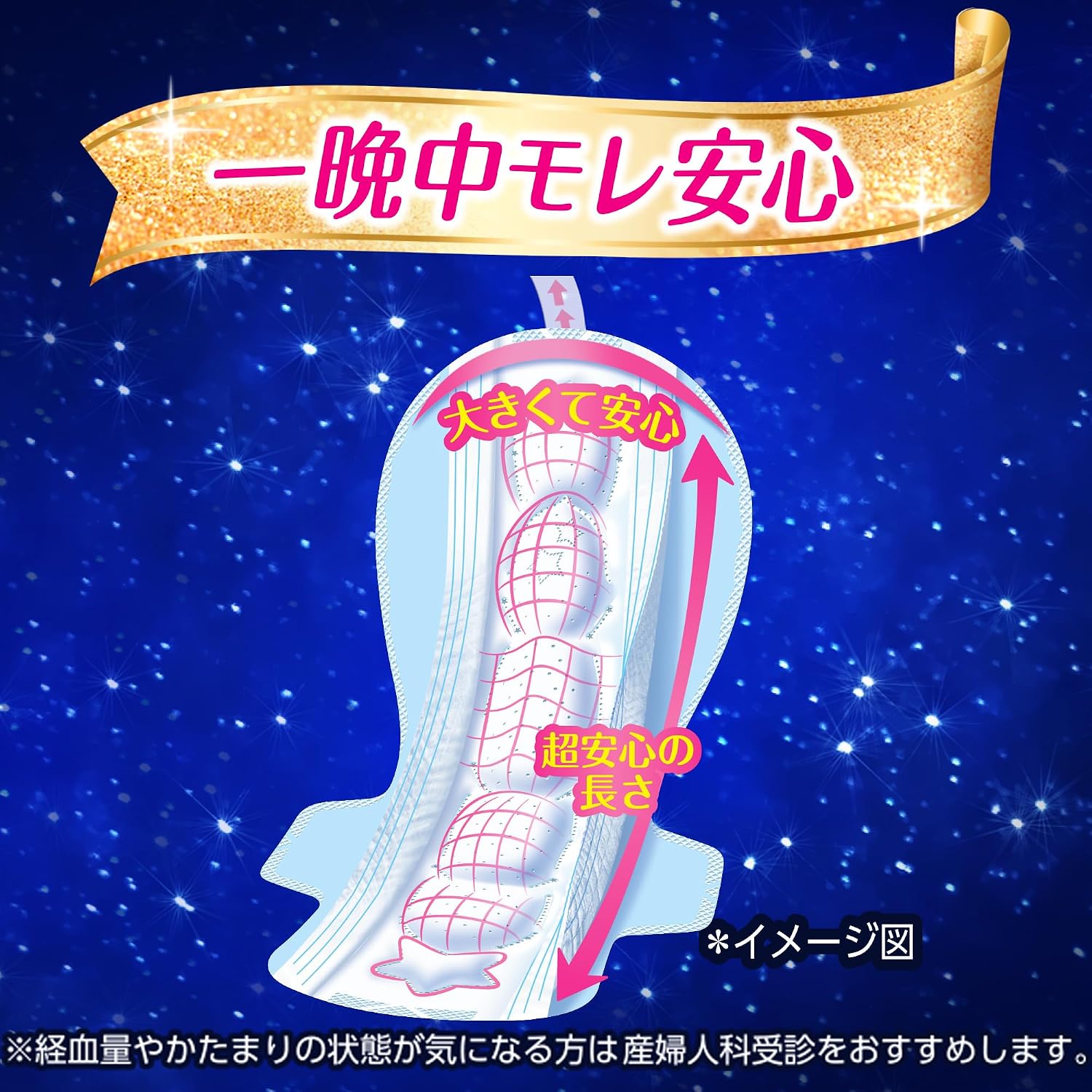 Thumbnail 2 de ソフィ 超熟睡ガード400 夜用ナプキン 26枚 横・うしろの流れモレ対策