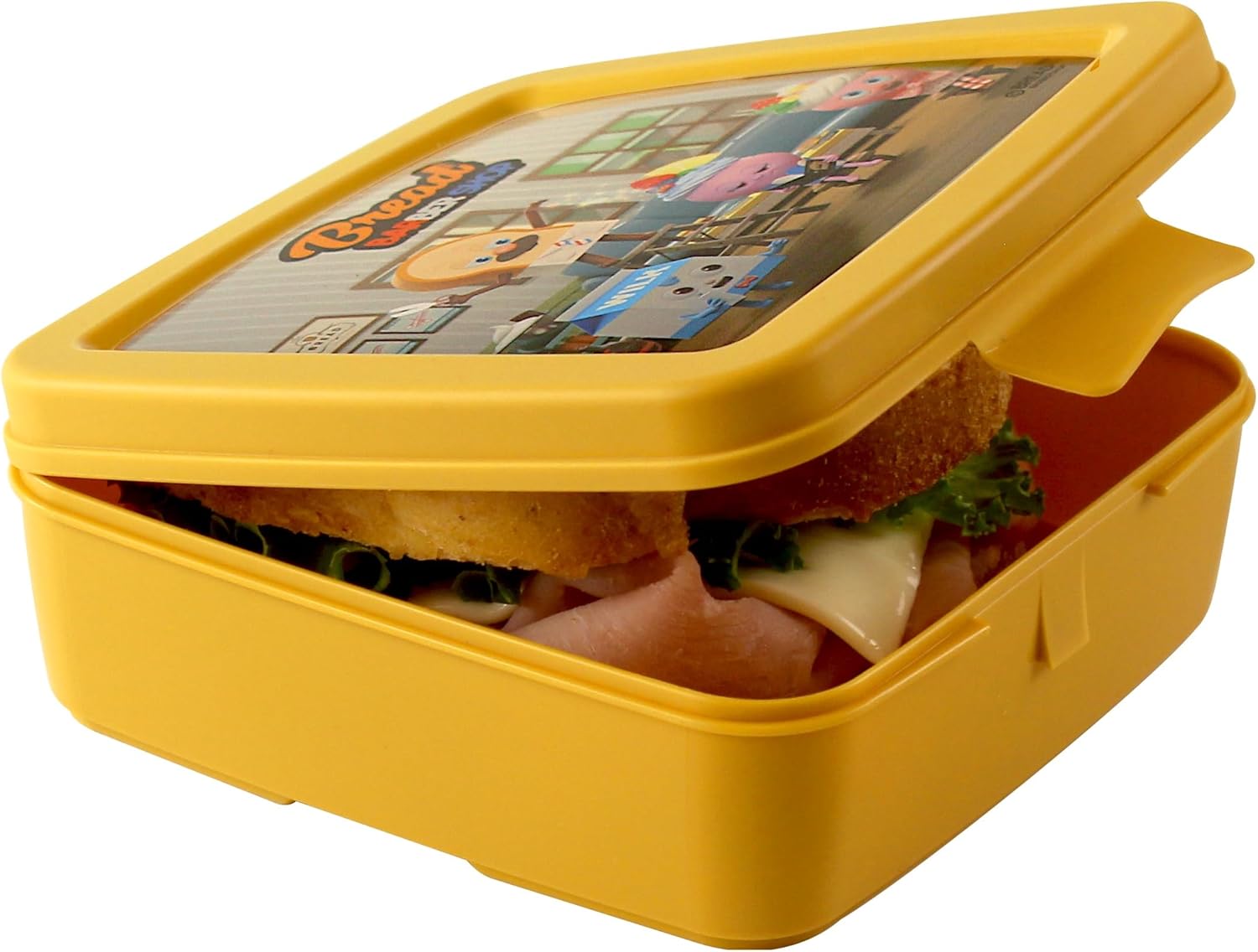 Detalle 2 de Snips Porta Sandwich Decoro Barbiere Pasticcere – Portapranzo 14,5 × 14,5 × 5,5 cm, Made in Italy