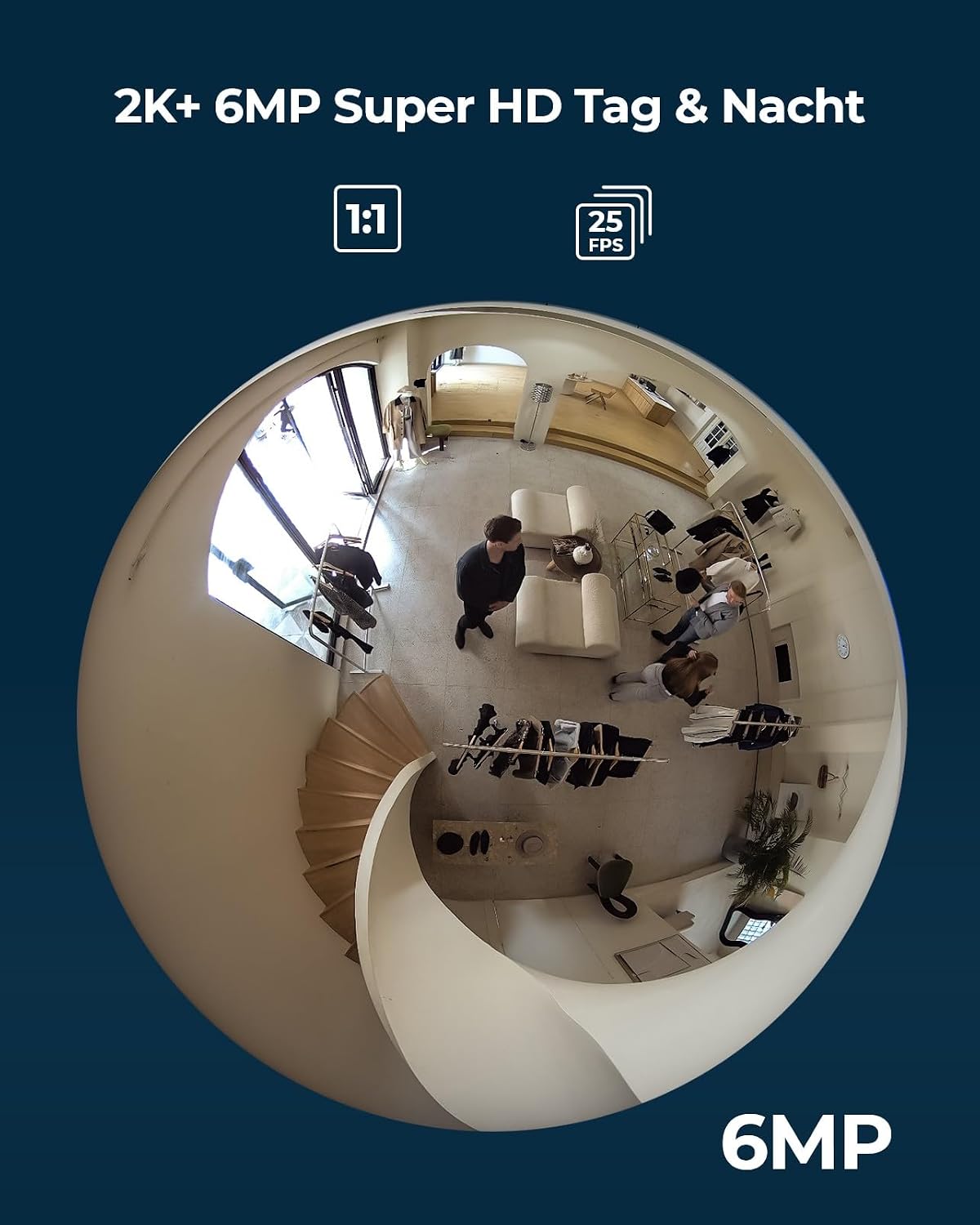 Detalle 2 de Reolink 6MP WLAN Panoramakamera 360°