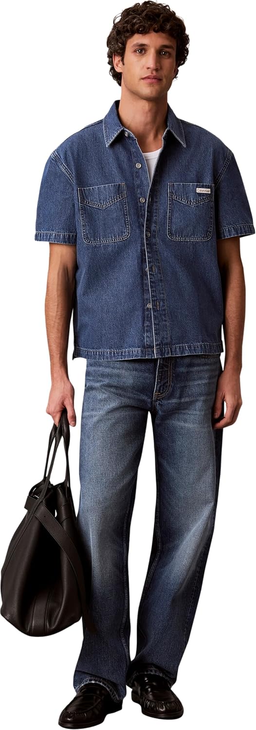 Detalle 2 de Calvin Klein Altre Camicie Uomo – Originale e Versatile