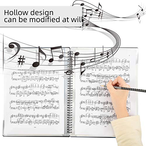 Thumbnail 4 de Irich A4 Musiksheet Chormappe – wasserdichte Registermappe mit 60 Hüllen, 32 × 24 cm, Schwarz