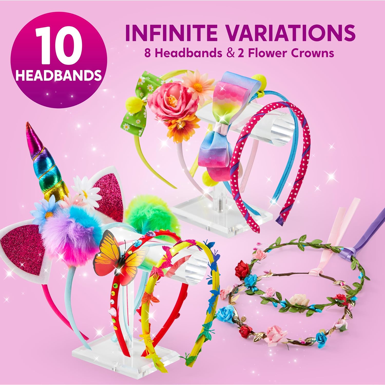 Thumbnail 1 de Klever Kits Headband Making Kit, 50+ Pieces