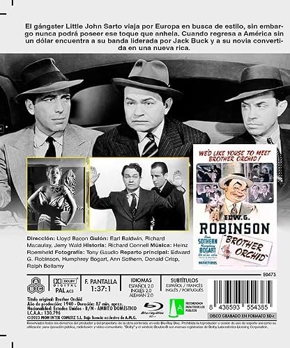Detalle 2 de HERMANO ORQUIDEA (BROTHER ORCHID) – BDR de Mon Inter Comerz (Blu-ray)