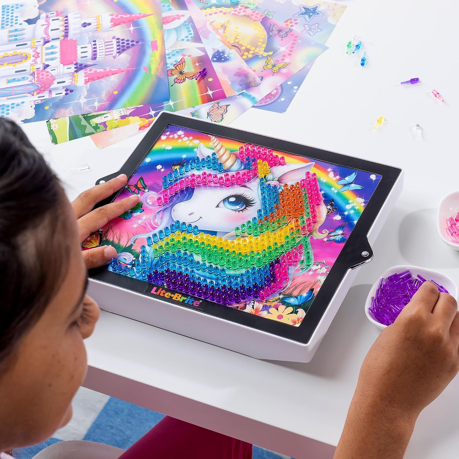 Detalle de Lite Brite Rainbow Dreams, 650 picots