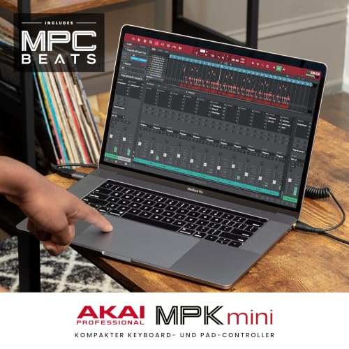 Thumbnail 10 de Akai Professional MPK Mini MK3 – USB-MIDI-Controller mit 25 Minikarten-Tasten, Arpeggiator, Pads und NKS-Unterstützung