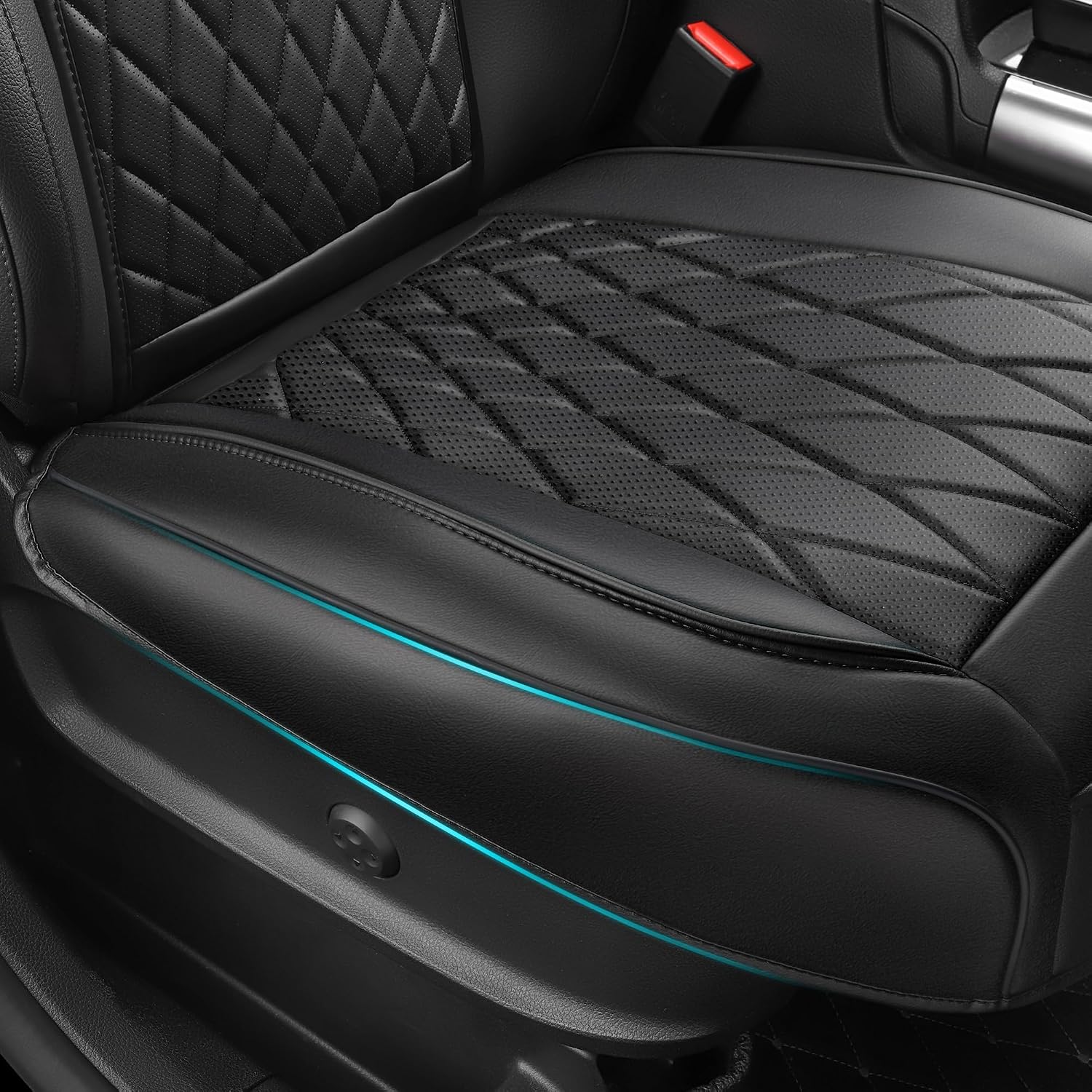Thumbnail 5 de CAR PASS Luxury Napa Leather Seat Covers 2 Pack
