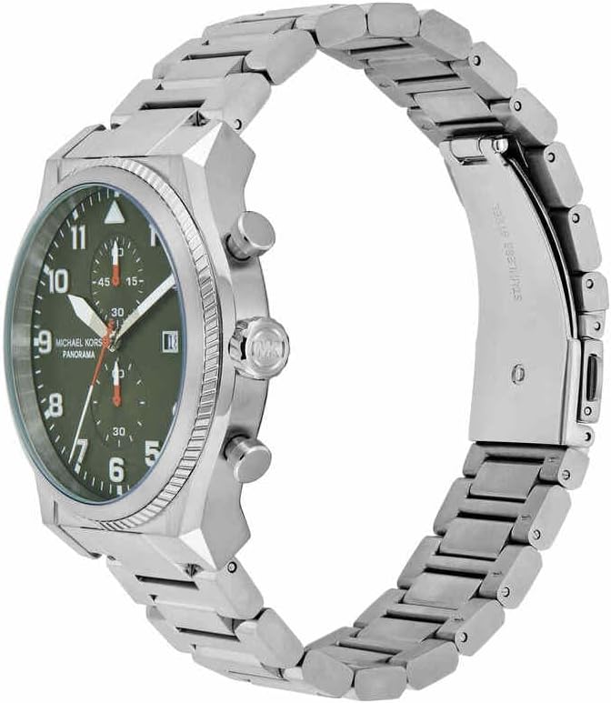 Thumbnail 2 de Michael Kors Herren-Uhren Analog Quarz 32029933 – 100-m-Wasserschutz & grünes Zifferblatt