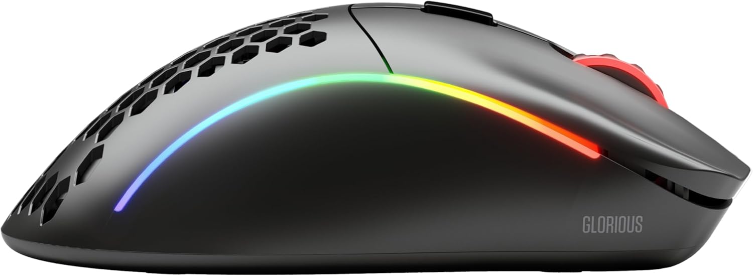 Detalle de GLORIOUS Model D Wireless Gaming Mouse — 69g Superlight, 2.4Ghz Lag Free, BAMF Sensor