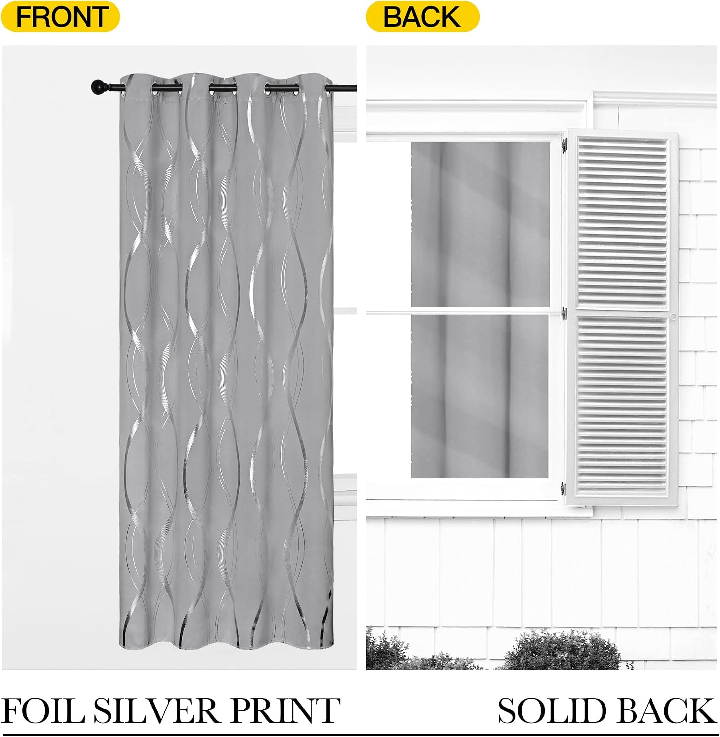 Thumbnail 4 de PONY DANCE Blackout Curtains 46x84 in