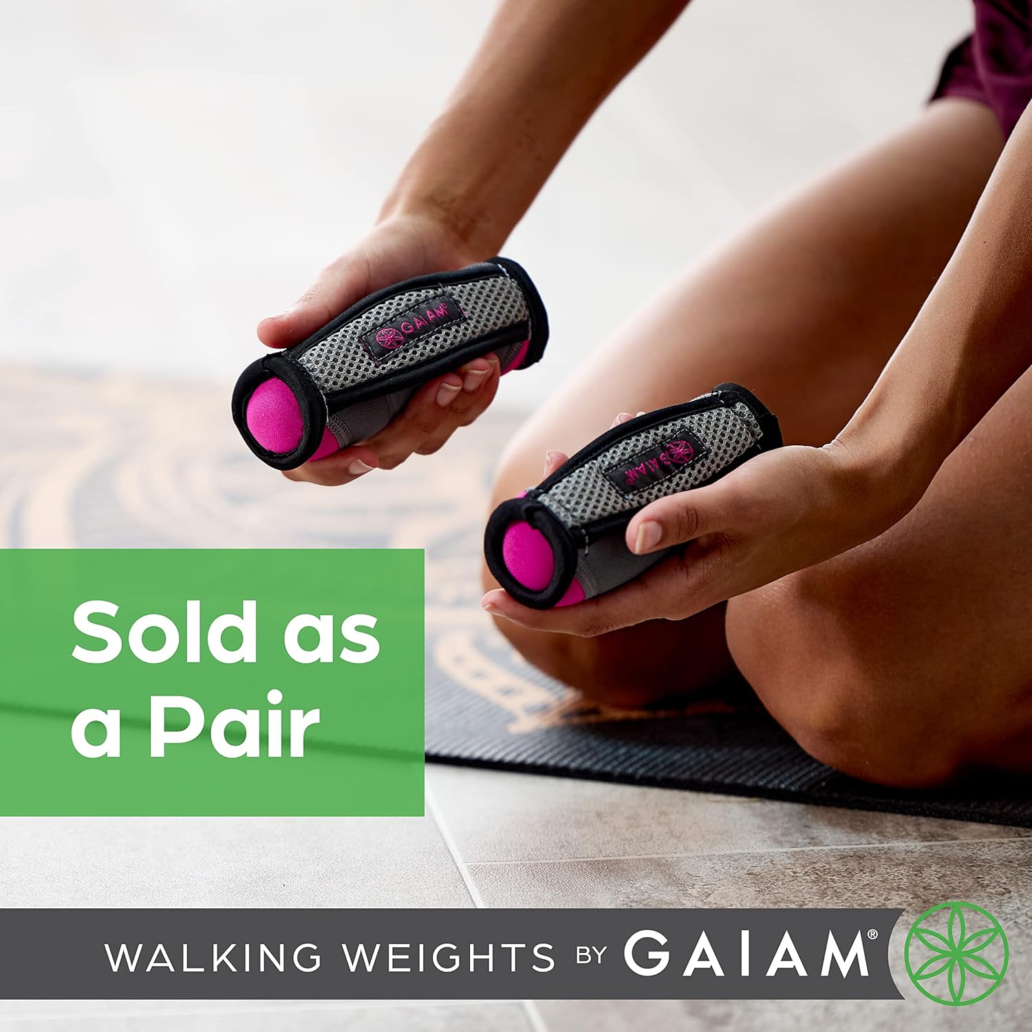 Thumbnail 5 de Gaiam Soft Dumbbell Walking Hand Weights with Strap