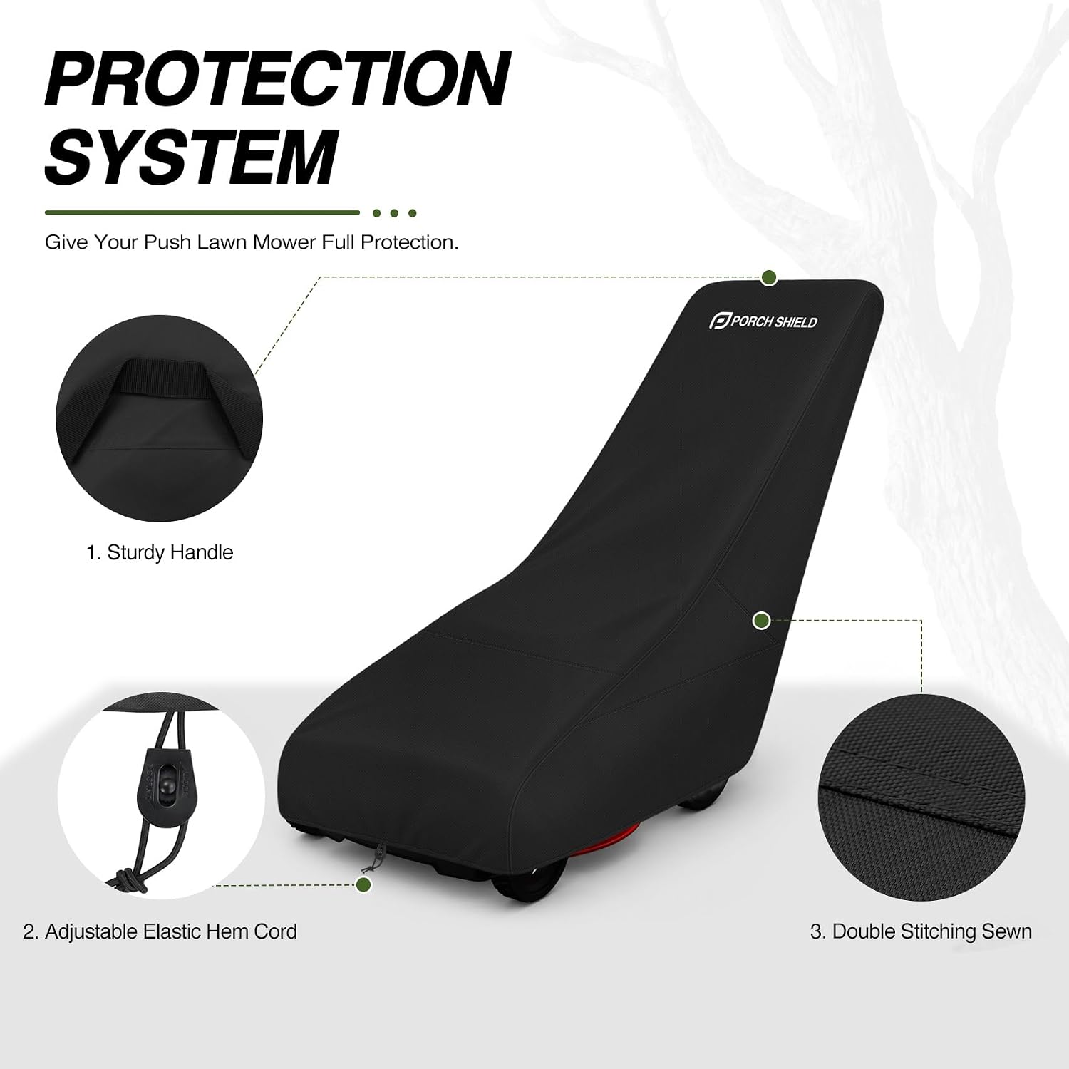 Detalle 2 de Porch Shield Lawn Mower Cover 600D Polyester