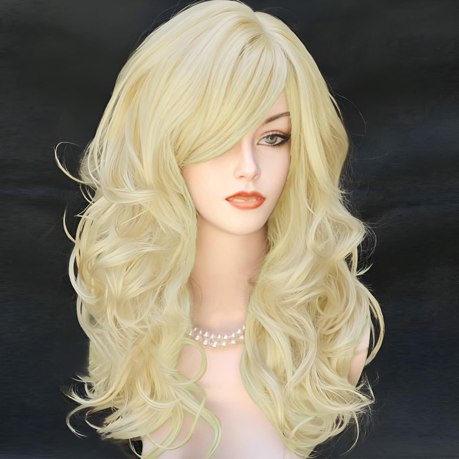 Thumbnail 3 de RightOn Long Curly Wig with Bangs, 22-Inch