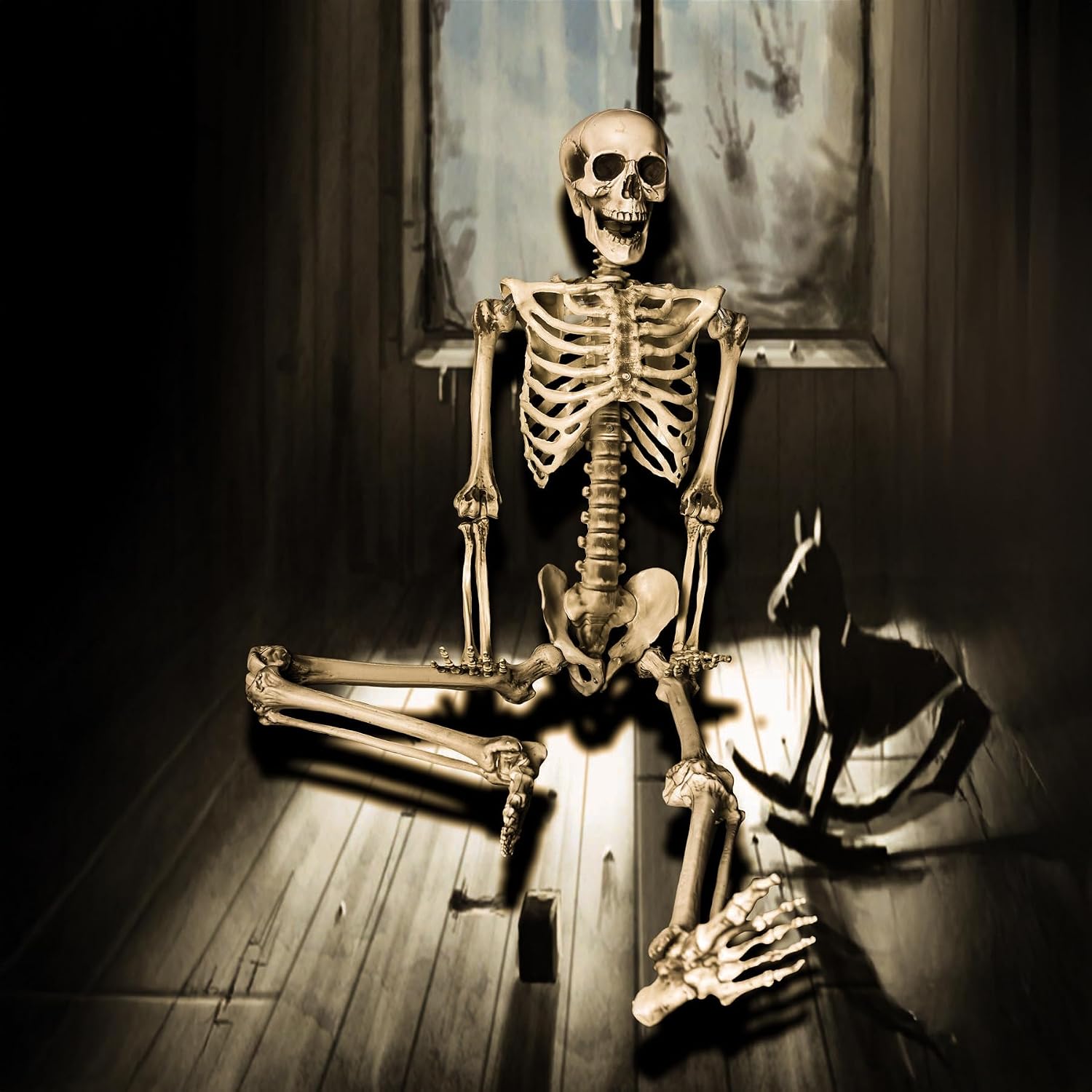 Thumbnail 5 de Life-size Skeleton 165cm Halloween prop
