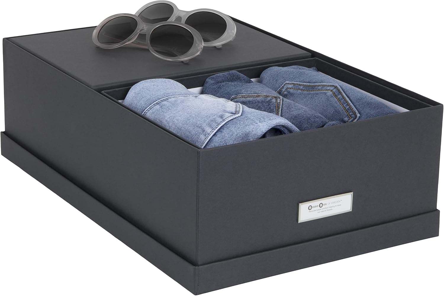 Thumbnail 2 de Bigso Box of Sweden – zestaw 3 pudełek z pokrywkami, ciemnoszary