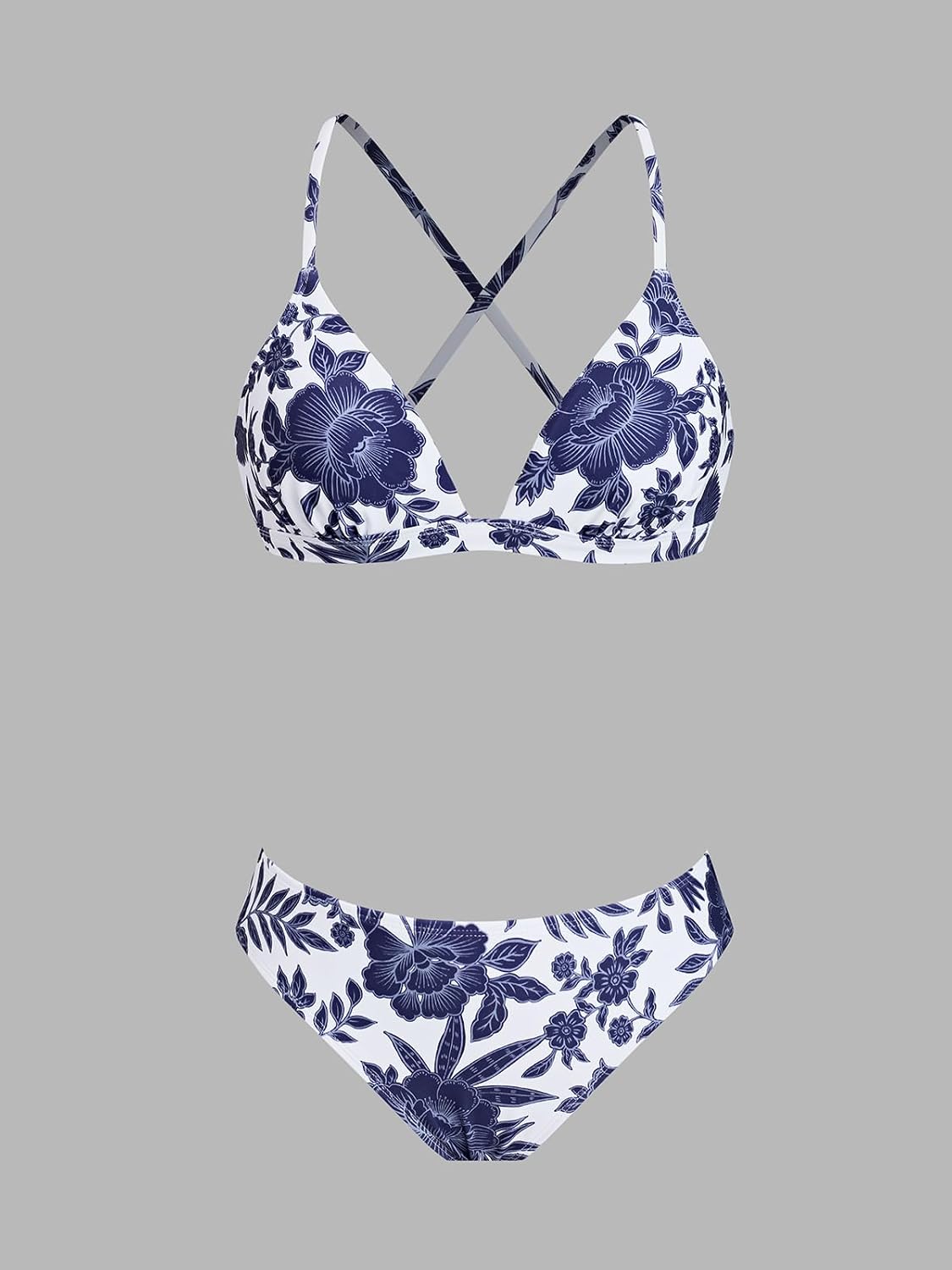 Thumbnail 5 de CUPSHE Damen Bikini Set Kontrastpaspeln