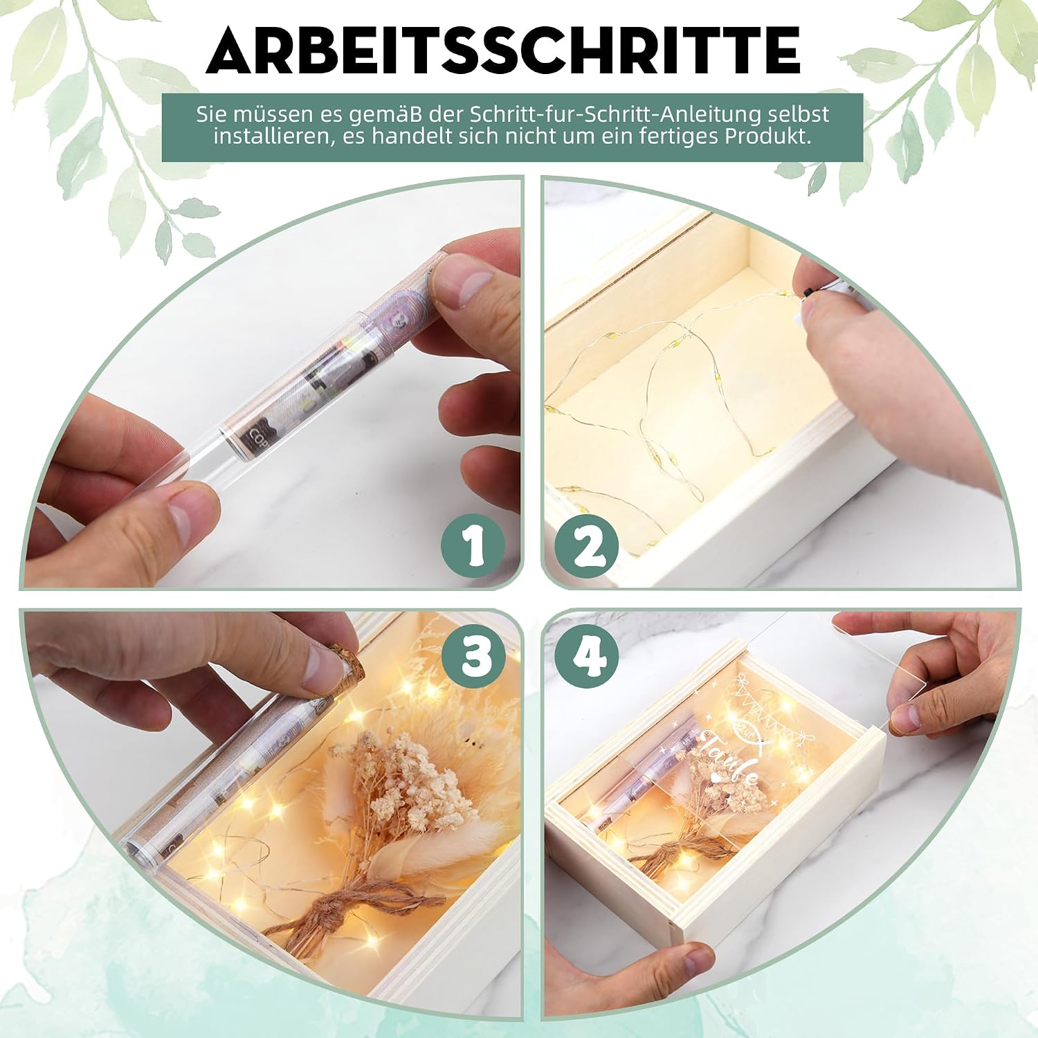 Thumbnail 3 de Taufe Geschenk Holzbox Set
