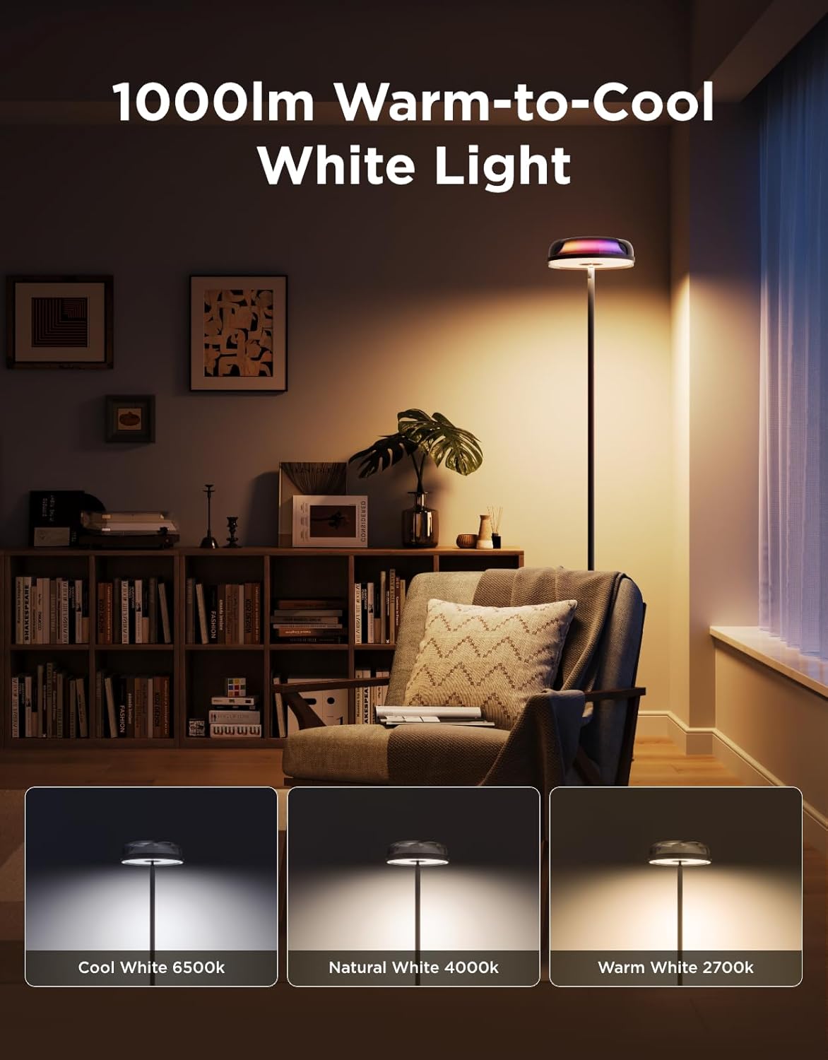 Detalle de Govee Uplighter Floor Lamp RGBIC 1000lm