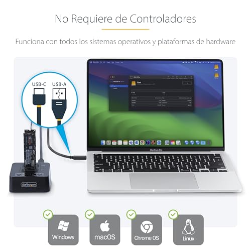 Detalle de StarTech.com Dock Clonador NVMe M.2 USB-C 🚀