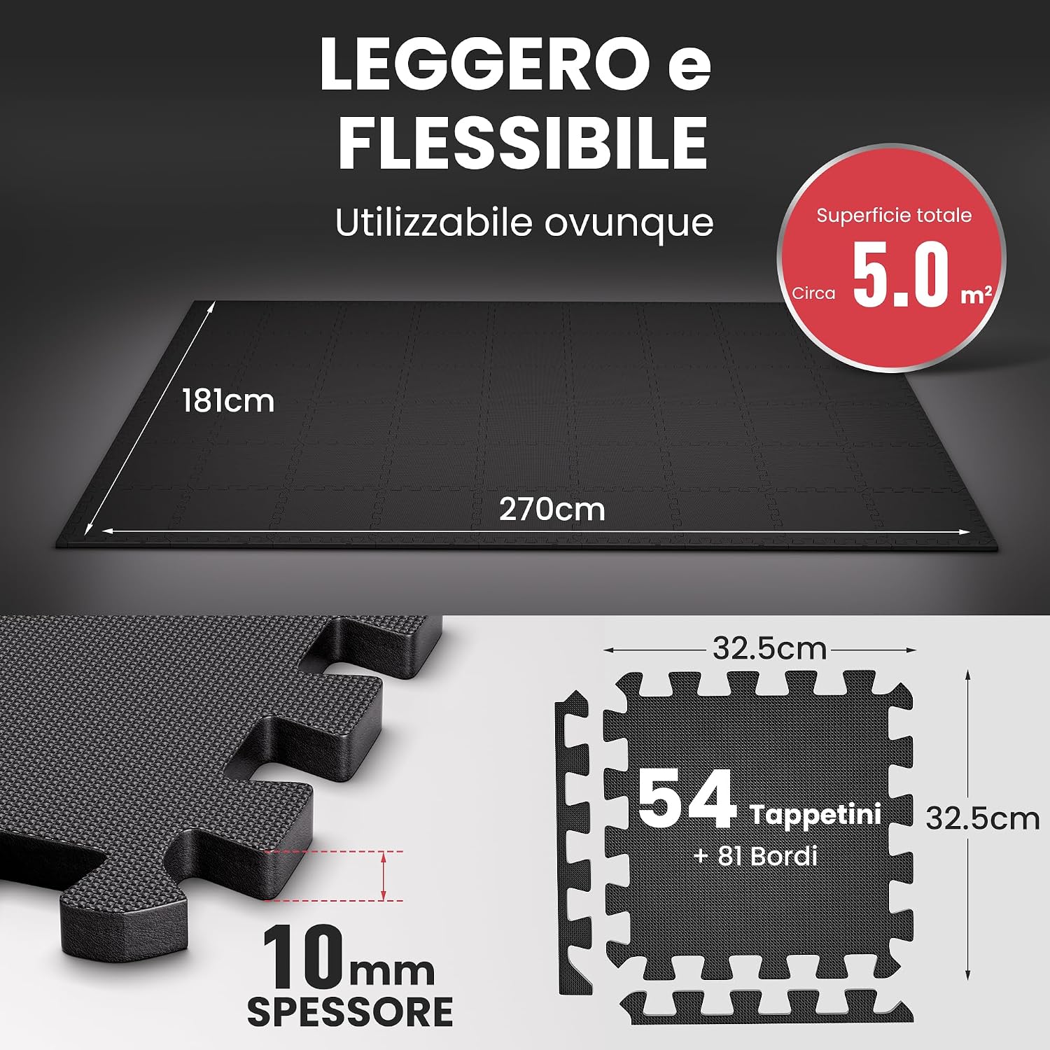 Detalle de Ultrasport tappeto palestra puzzle 5 m²