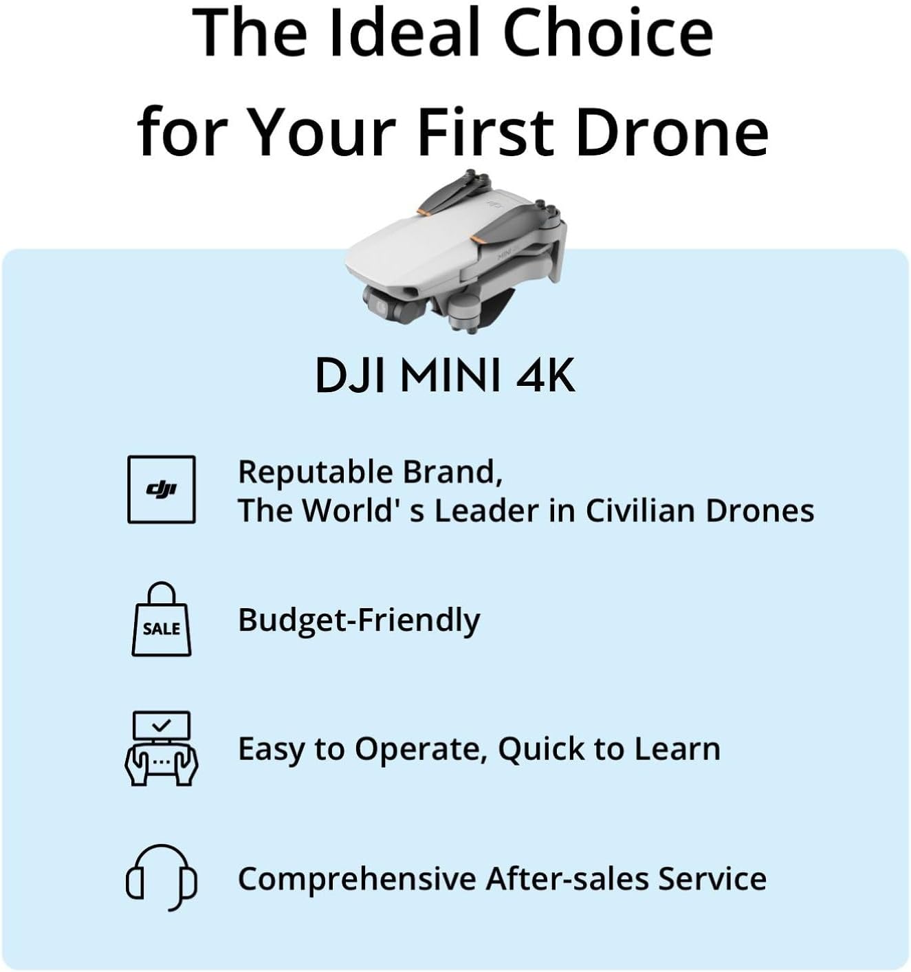 Detalle 2 de DJI Mini 4K Camera Drone Combo: Compact 4K Cinematics with 62-Min Flight Time