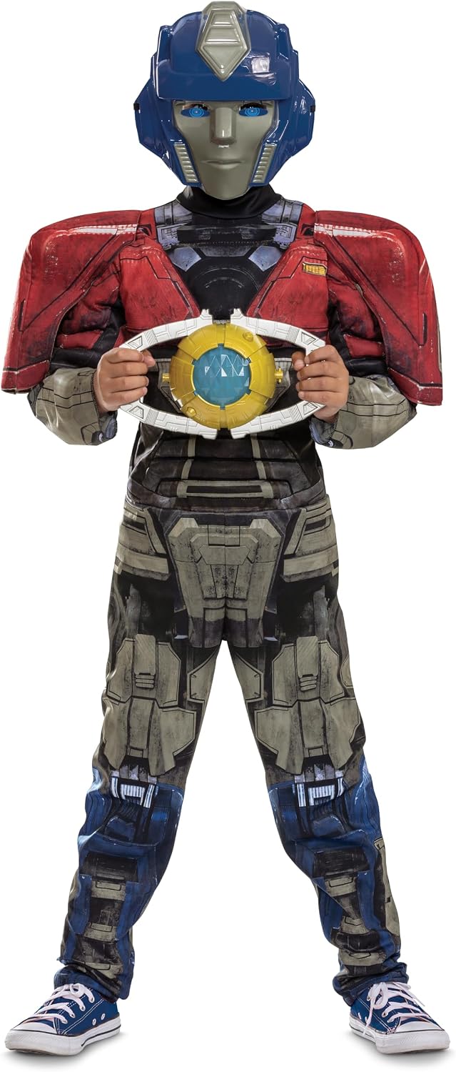 Detalle 1 de Disguise Boys’ Orion Transformers One Costume with Muscle Jumpsuit