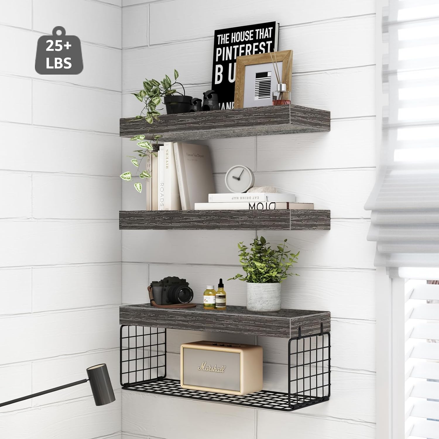 Detalle 2 de QEEIG Bathroom Shelves, 15.7-Inch