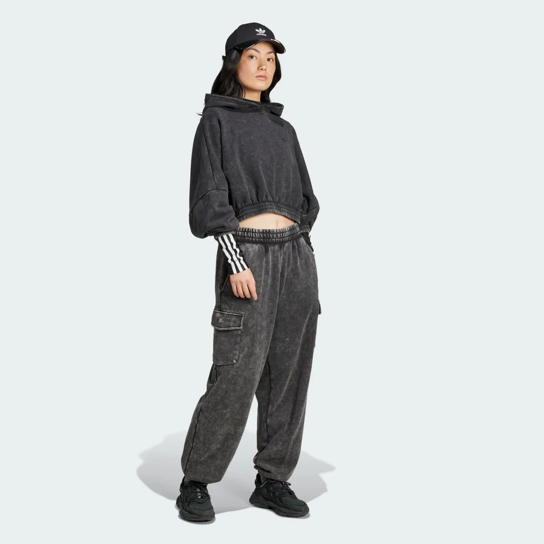 Detalle de Acid-Wash Crop Hoodie de Adidas