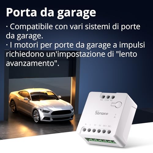 Thumbnail 1 de SONOFF Contatto Pulito MINI-D Interruttore Intelligente – 2 pezzi, WiFi 2.4G, 8W, Matter compatibile