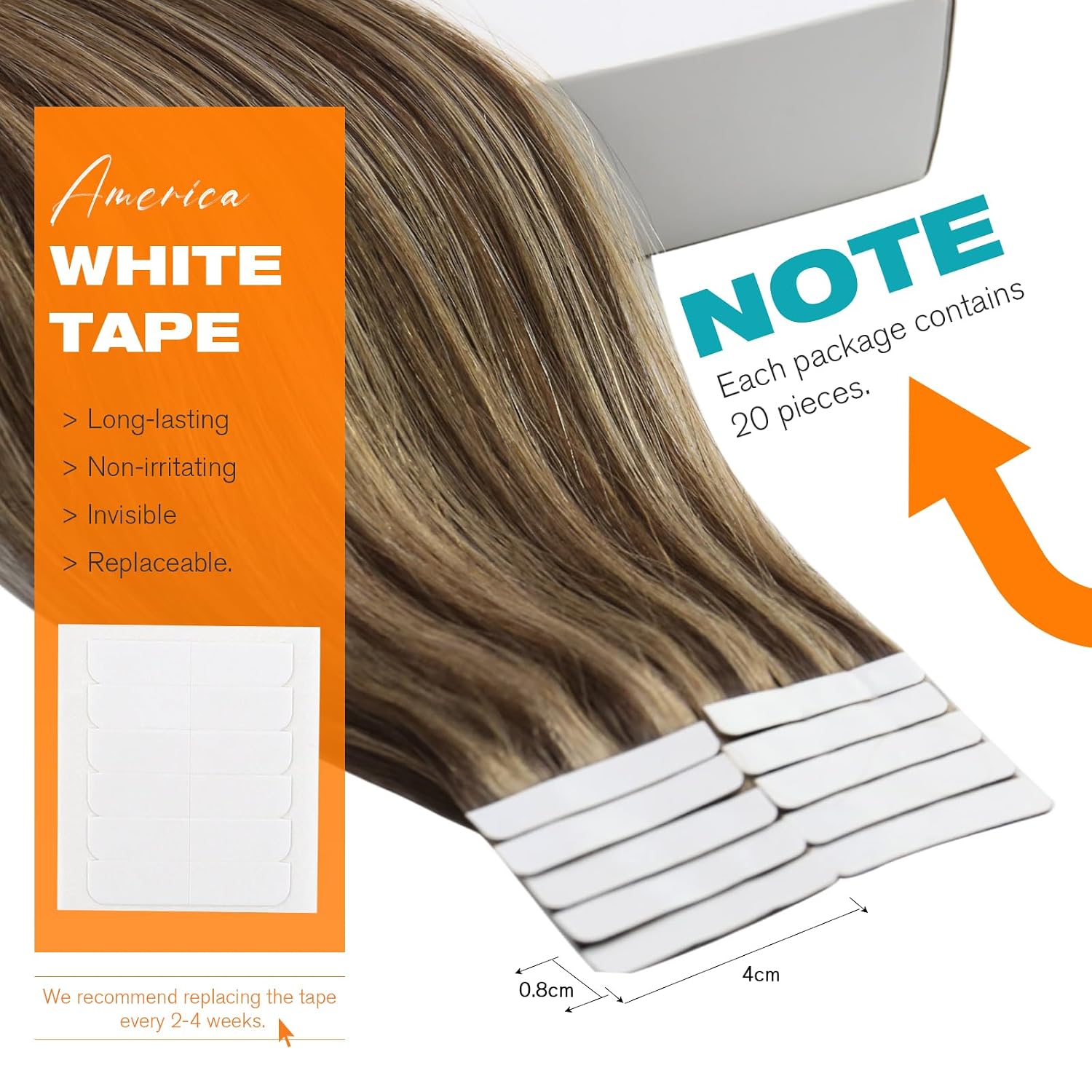 Detalle de Sunny Hair Tape-In Extensions 22 inch ๐โ