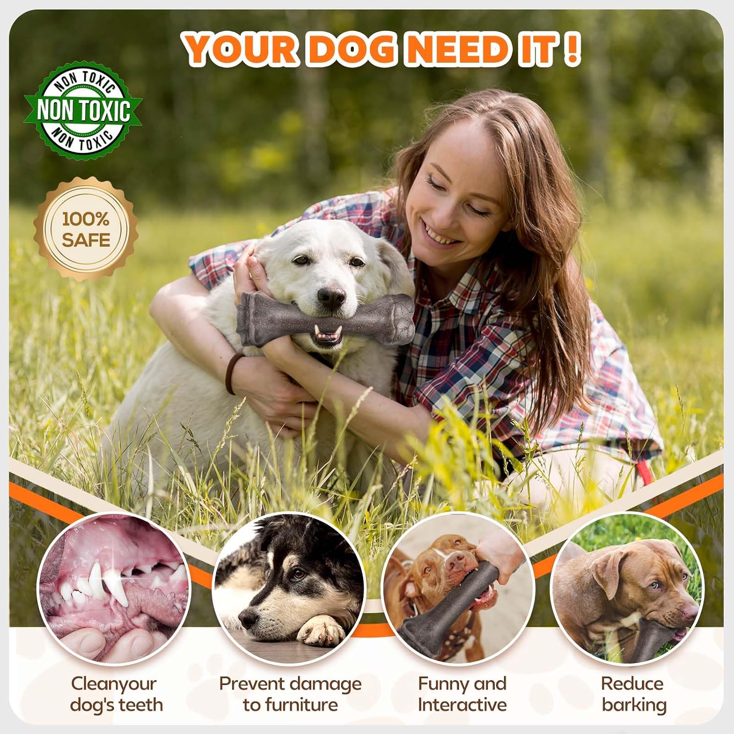 Detalle 1 de Dog Chew Toy for Aggressive Chewers, Nylon