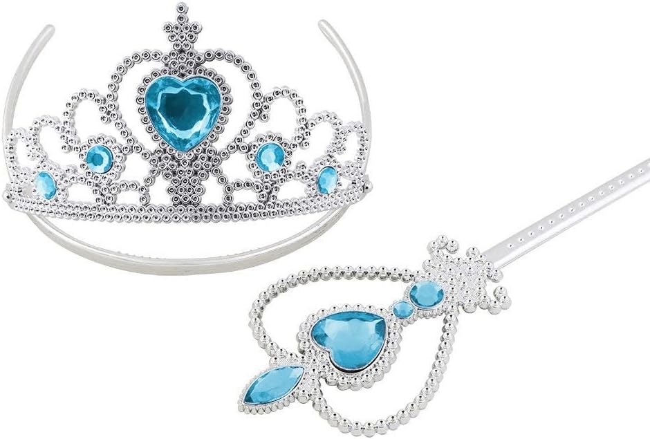 Thumbnail 2 de Vicloon Elsa Dress Up Accessories Set (9-piece) – gloves, crown, wand, necklace, ring & earrings